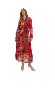 Olive Burgundy Dress