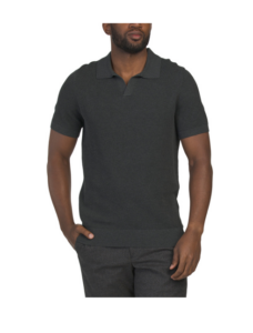 Cotton Knit Collared Sweater