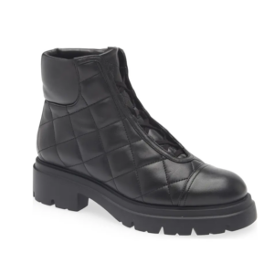 Hudson Quilted Lug Sole Bootie
