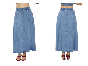 Denim Maxi Skirt