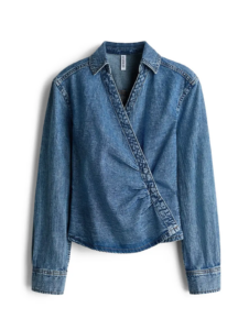 Denim Wrap Shirt