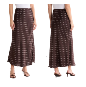 Bias Cut Maxi Skirt