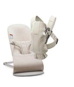 Bouncer Bliss Convertible Jersey Baby Bouncer & Baby Carrier Mini Bundle