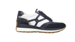 Valentina Mixed Leather Retro Sneakers