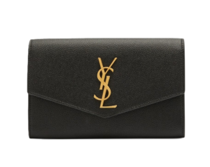 Uptown Ysl Wallet on Chain in Grained Leather