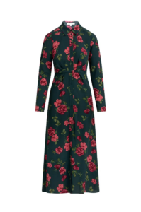 The Icon Floral Print Long Sleeve Shirtdress