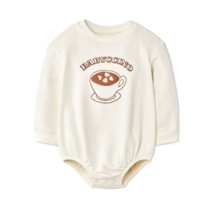 Baby Babyccino Sweatshirt Bubble Romper 0-24m