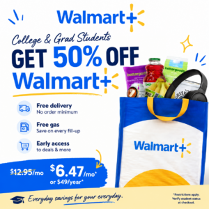 Walmart+ Student