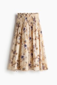 Smocked-waist Skirt