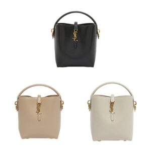 Le 37 Mini Ysl Bucket Bag in Smooth Leather