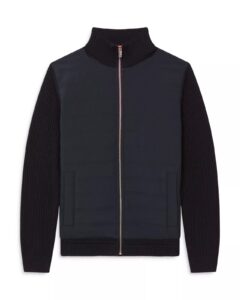 Trainer Mixed Media Zip Jacket