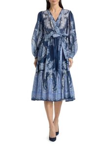 Kai Printed Cotton-silk Midi-dress