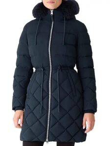 Xena Quilted Faux-fur-hood Down Coat