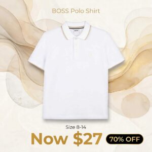 Boy's Contrast-trim Short-sleeve Polo Shirt, Size 8-14