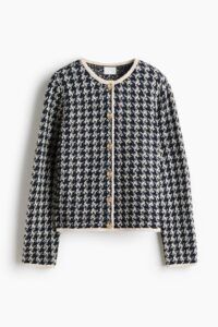 Jacquard-knit Cardigan