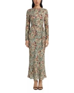 Long Sleeve Printed Dress