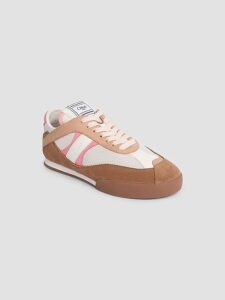 Kick Colorblocked Leather & Suede Low-top Sneakers