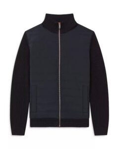 Trainer Mixed Media Zip Jacket