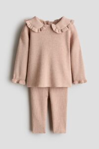 2-piece Rib-knit Cotton Set