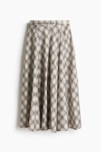 Godet-pleated Skirt
