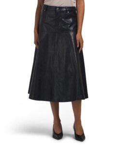 Faux Leather Rhea Skirt