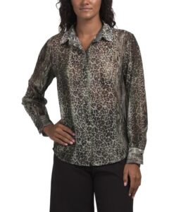 Lavina Animal Print Blouse