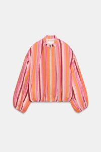 Striped Bomber Jacket