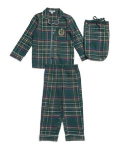 Infant and Toddler Boys 2pc Tartan Plaid Flannel Luxe Pajama Set