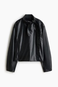 Coated Jacket with Scarf Collar