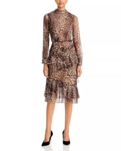 Jayla Leopard Print Tiered Ruffle Dress