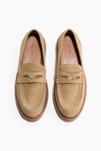 Chunky Split Suede Loafers