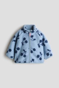 Printed Teddy Fleece Jacket