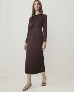 Crew Neck Twist Dress