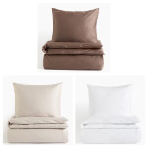 Cotton Sateen Twin Duvet Cover Set