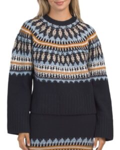 Wool Blend Fair Isle Sweater