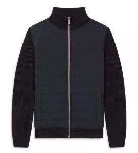 Trainer Mixed Media Zip Jacket