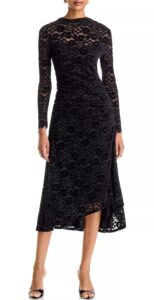 Karmen Velvet & Lace Midi Dress