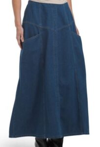 Denim Maxi Skirt