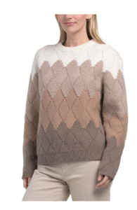 Wool and Cashmere Blend Pull over Felted Sweater