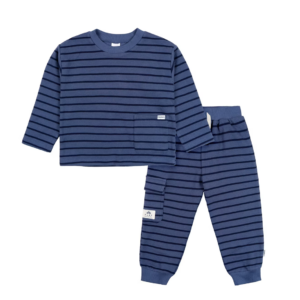 Gerber Toddler Boys' 2-piece Long Sleeve Top & Jogger Set, Blue,