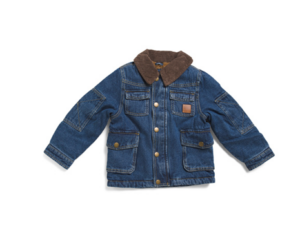 Little Boys Denim Barn Coat
