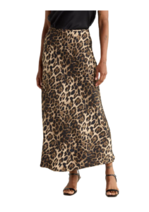 Printed Maxi Bias Skirt