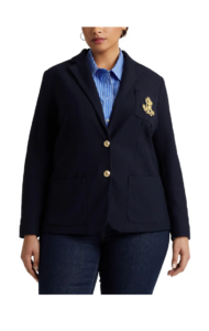 Monogram Stretch Cotton Blazer Size 1x