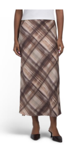 Printed Satin Woven Skirt