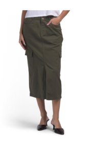 Twill Maxi Skirt