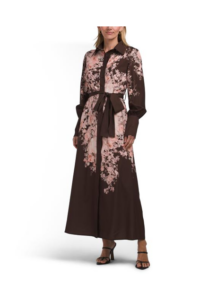 Printed Shirt Dress