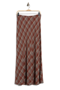 Plaid Maxi Skirt