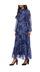 Ruffle Long Sleeve Shirtdress