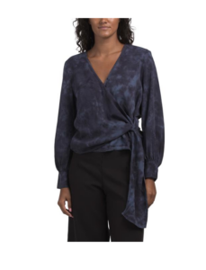 Hooper Tie Dye Side Tie Blouse