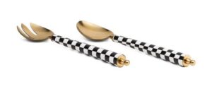 2pc Checkered Salad Servers
